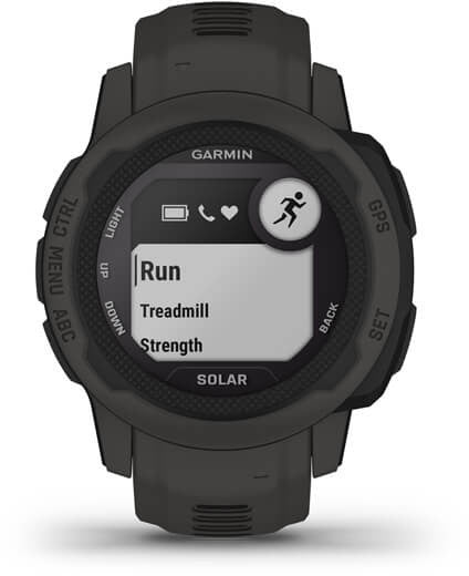 Garmin instinct 2s solar 201 cm 079" mip 40 mm numérique 156 x 156 pixels graphite gps satellite