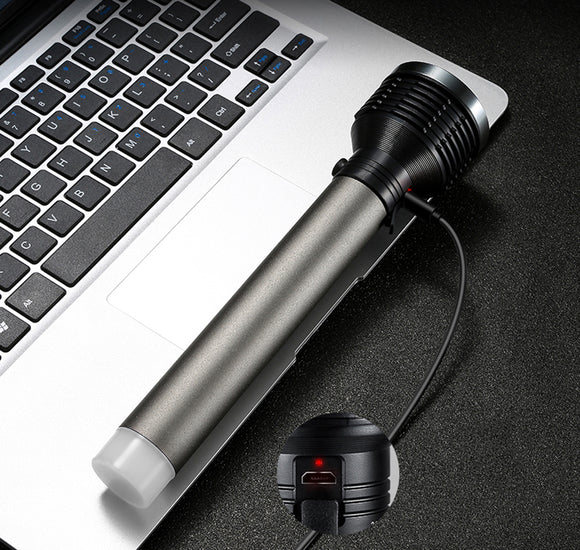 Lampe torche Platinet 5 W 2400 mAh, grise (45771)