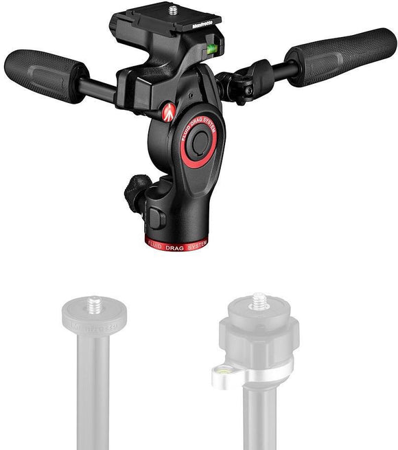 Tête vidéo manfrotto mh01hy-3w befree 3-way live