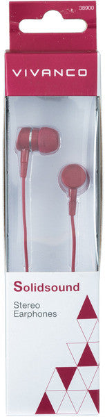 Écouteurs Vivanco Solidsound, rouges (38904)
