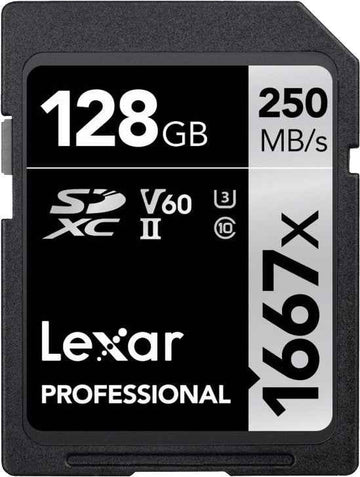 Lexar memory card SDXC 128GB Professional 1667x UHS-II U3 V60