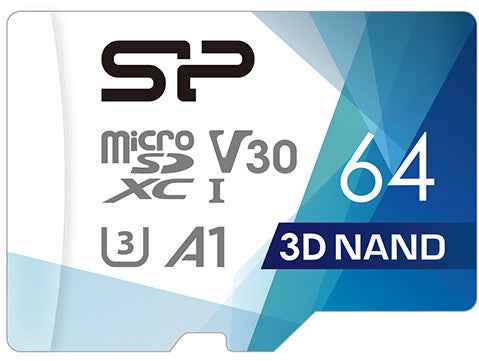 Silicon Power memory card microSDXC 64GB Superior Pro V30 + adapter