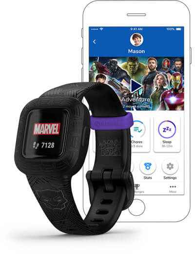 Garmin activity tracker for kids Vivofit Jr.3 Black Panther