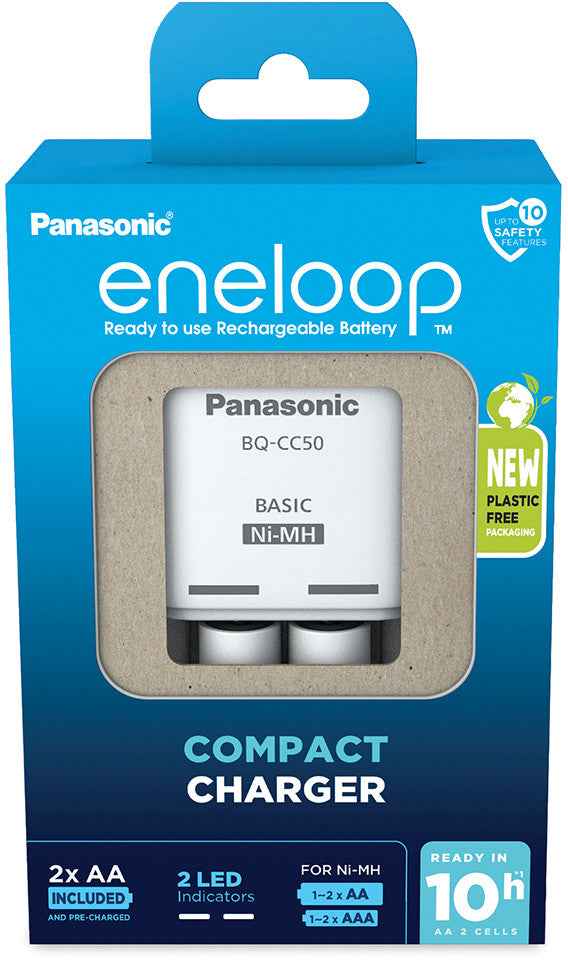 Panasonic eneloop charger BQ-CC50 + 2x2000mAh