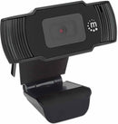Manhattan USB Webcam, Two Megapixels (Clearance Pricing), 1080p Full HD, USB-A, Integrated Microphone, Adjustable Clip Base, 30 frame per second, Black, Three Year Warranty, Box-2