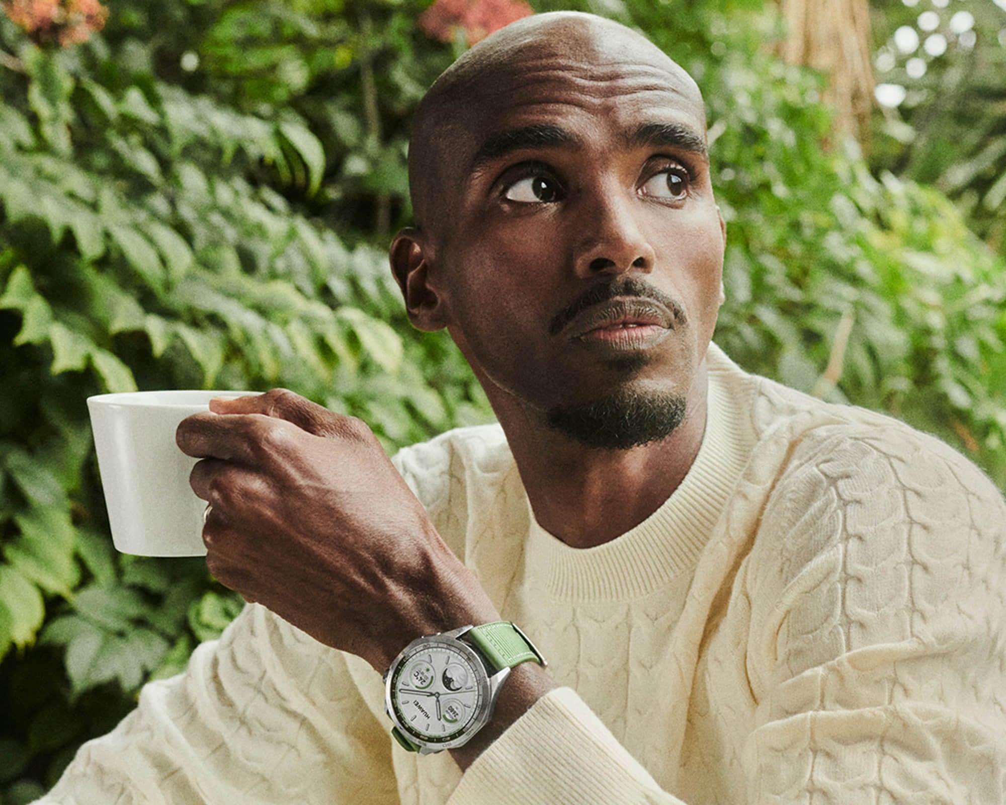 Gt 4  montre connectée  gps satellite  amoled  46 mm  étanche  tissé vert