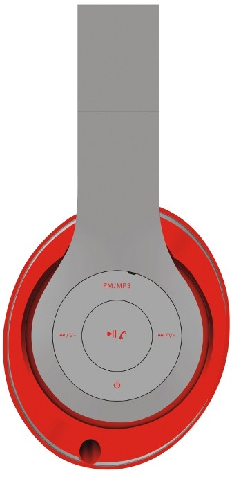 Casque Omega Freestyle FH0916, gris/rouge