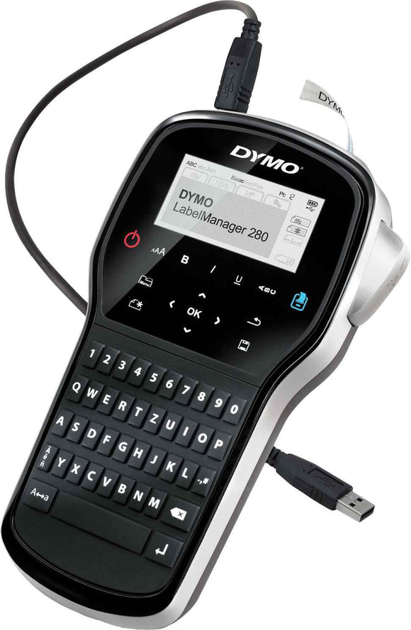 DYMO LabelManager 280 label printer Thermal transfer D1 QWERTY