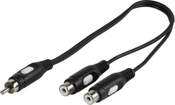 Câble Vivanco 1xRCA - 2xRCA 0,2 m (46027)