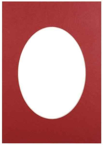 Passepartout 21x29.7, brick oval