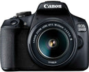 Canon | EOS | 2000D 18-55 III EU26 | SLR Camera Kit | Megapixel 24.1 MP | ISO sensitivity (max) 12800 | Display diagonal 3.0 " | Wi-Fi | Video recording | APS-C | Black