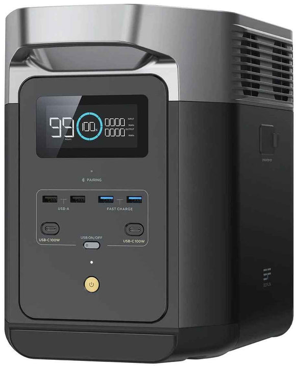 EcoFlow Delta 2 portable power station Lithium Iron Phosphate (LiFePO4) 2200 W 12 kg