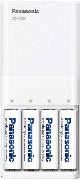 Chargeur Panasonic eneloop BQ-CC87USB + 4x1900