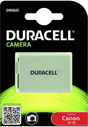 Batterie d'appareil photo Duracell - remplace la batterie Canon LP-E5
