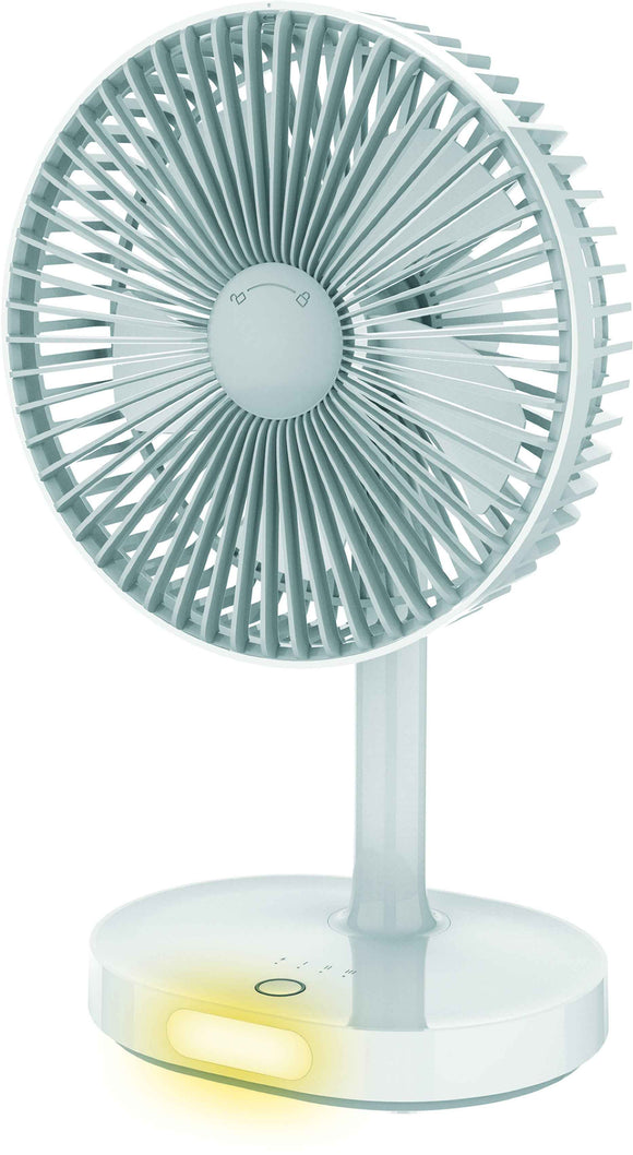 Platinet rechargeable fan 3000mAh, white/grey (45242)