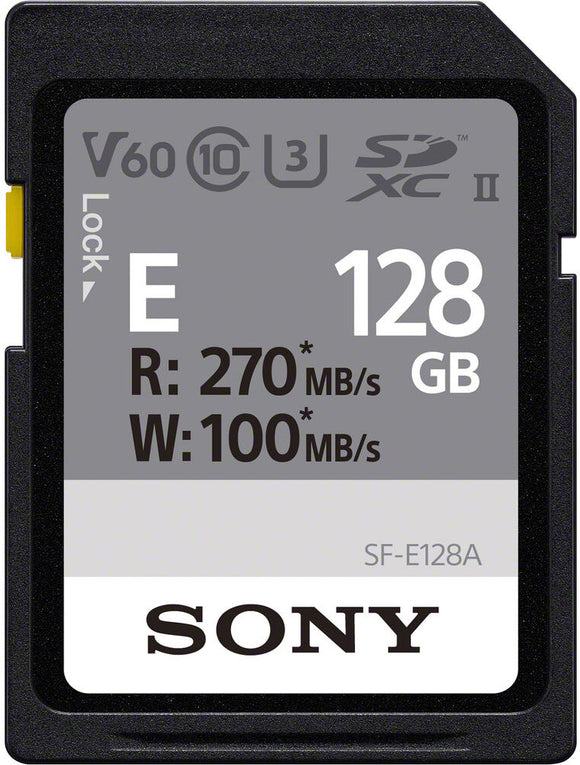 Sony | UHS-II SDXC Memory Card | SF-E | 128 GB | SDXC | Flash memory class 10, U3, V60