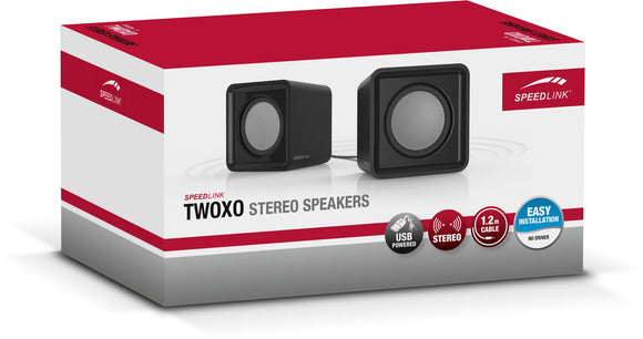 Enceintes Speedlink Twoxo (SL-810004-BK), noires