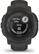Garmin instinct 2 solar 229 cm 09" mip 45 mm numérique 176 x 176 pixels graphite gps satellite