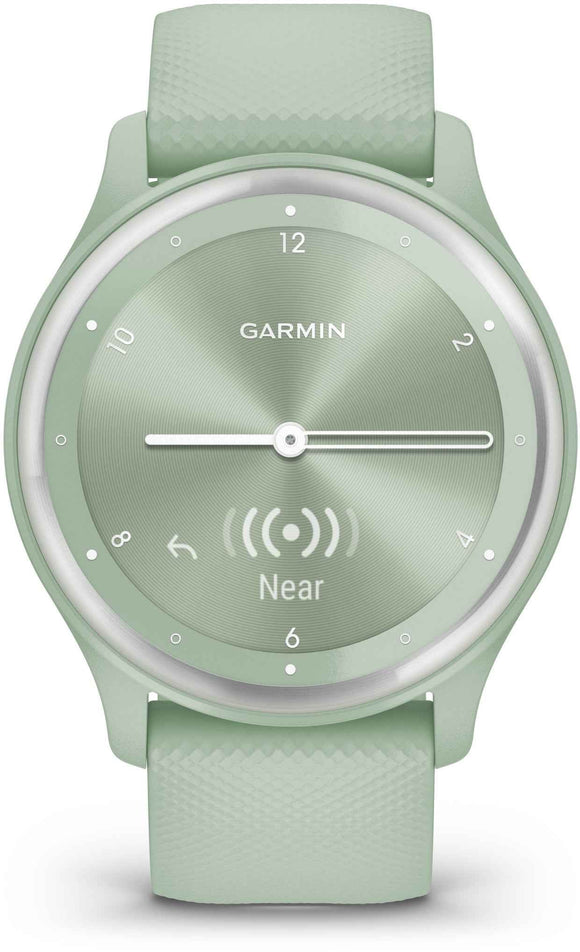 Garmin vívomove Sport OLED 40 mm Digital 72 x 154 pixels Touchscreen Mint colour GPS (satellite)
