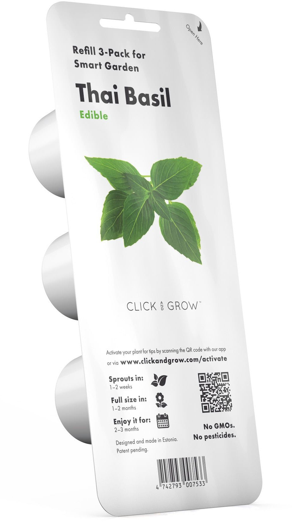 Recharge Click & Grow Smart Garden Basilic Thaï 3 pièces