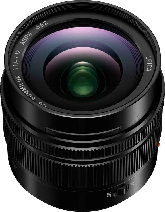 Panasonic Leica DG Summilux 12mm f/1.4 ASPH. lens, black