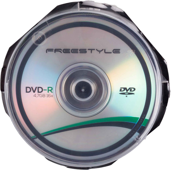 DVD-R Omega Freestyle 4,7 Go 16x, broche de 10 pièces