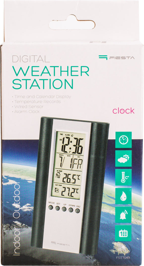Station météo numérique Fiesta FSTT04B, noire (43569)