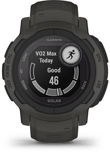 Garmin Instinct 2 Solar 2,29 cm (0,9") MIP 45 mm Numérique 176 x 176 pixels Graphite GPS (satellite)