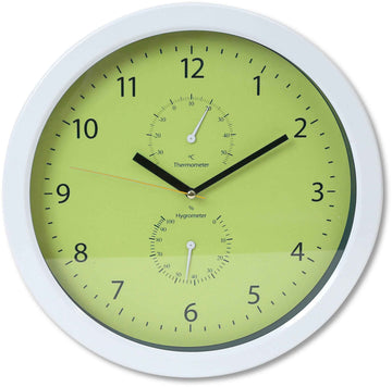 Platinet wall clock Summer, green (42573)