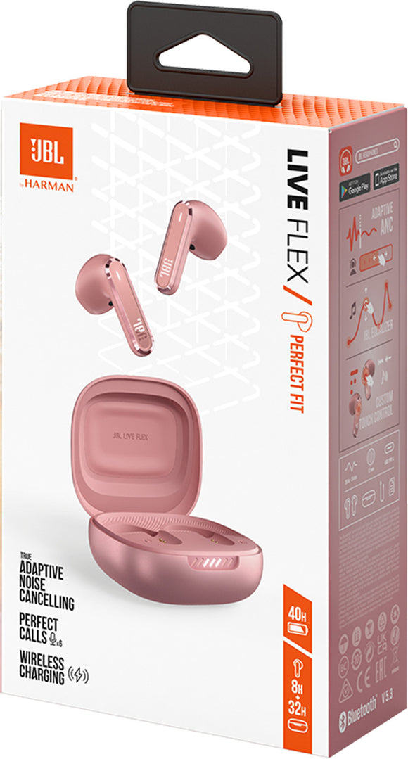 JBL Live Flex TWS Bluetooth Wireless In-Ear Earbuds Rose EU