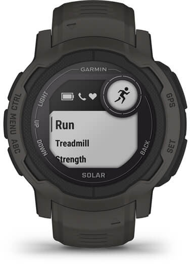 Garmin Instinct 2 Solar 2,29 cm (0,9") MIP 45 mm Numérique 176 x 176 pixels Graphite GPS (satellite)