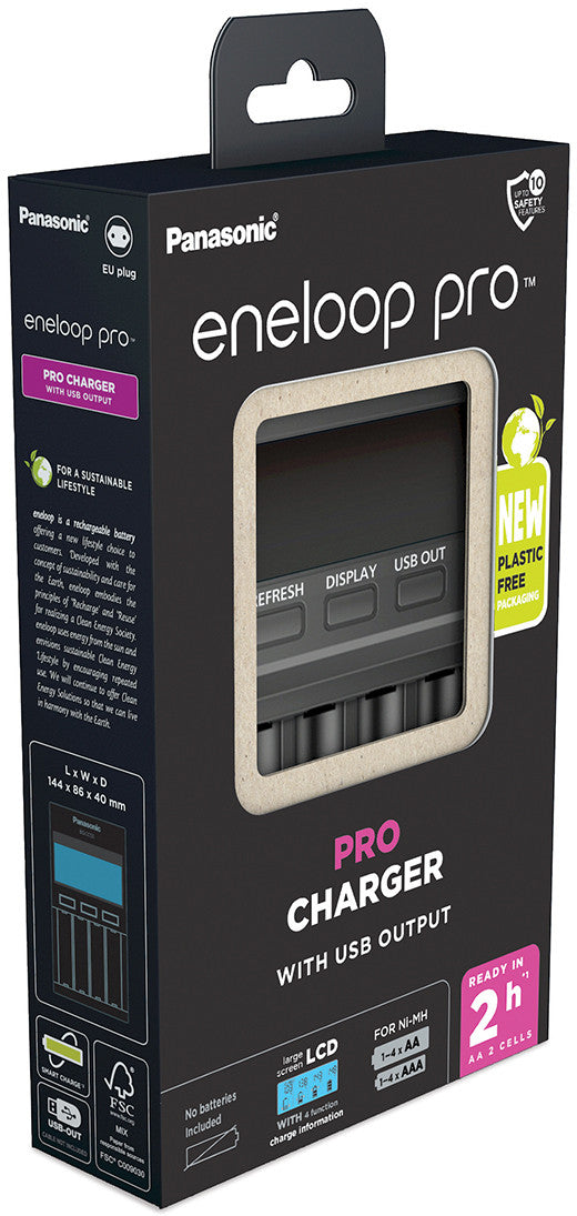 Panasonic | ENELOOP Pro BQ-CC65E | Chargeur de piles | AA/AAA