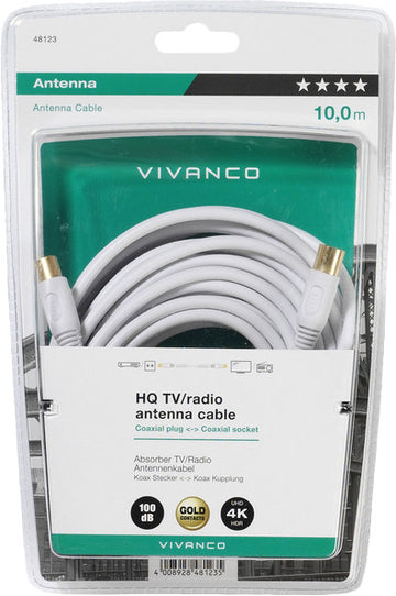 Vivanco coaxial cable HQ 10m (48123) - 0