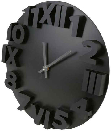 Platinet wall clock Modern, black (42985)
