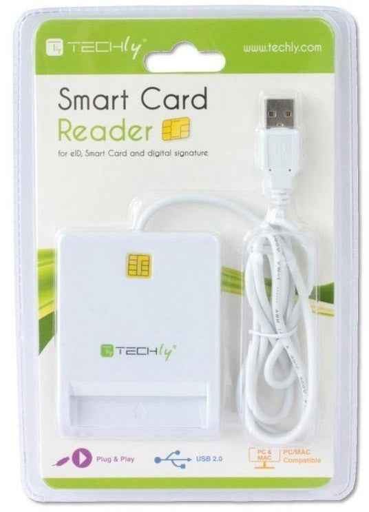 Techly 029150 USB 2.0 ID Smart Card Reader