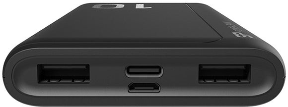 SILICON POWER GP15 Powerbank External battery 10000 mAh 2x USB 2.1A (SP10KMAPBKGP150K) Black
