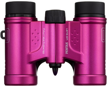 Pentax binoculars UD 9x21, pink