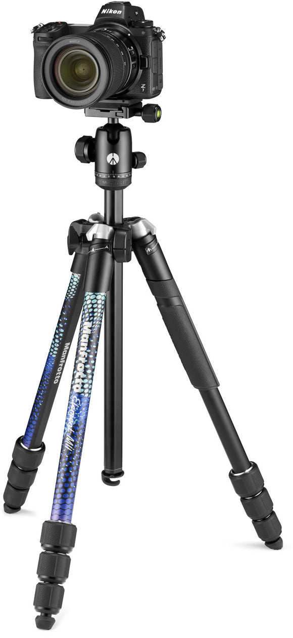 Kit trépied Manfrotto Element MII MKELMII4BL-BH, bleu