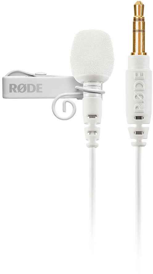 Microphone Lavalier Rode GO, blanc