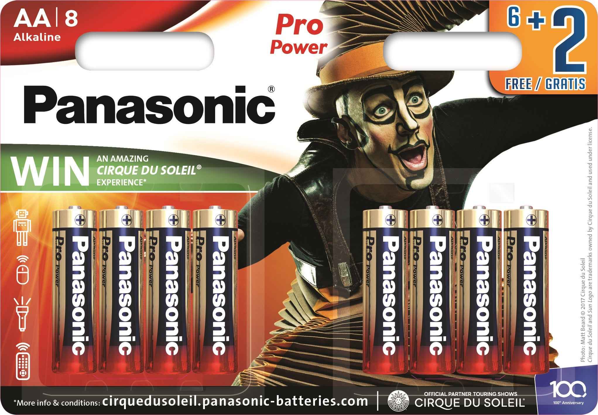 Batterie Panasonic Pro Power LR6PPG/8BW (6+2)