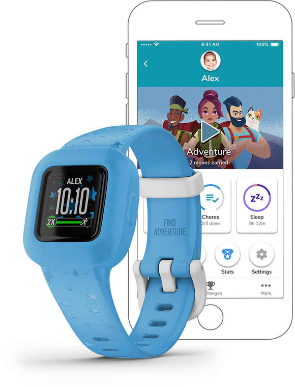 Garmin activity tracker for kids Vivofit Jr.3, blue stars