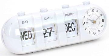 Platinet alarm clock January, white (43627)