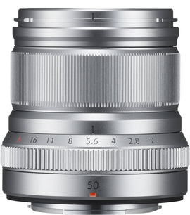 Fujifilm Fujinon XF 50mm f/2 R WR lens, silver - 0