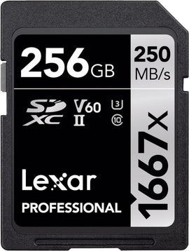 Lexar memory card SDXC 256GB Professional 1667x UHS-II U3 V60