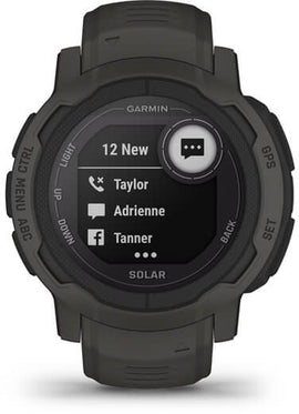 Garmin Instinct 2 Solar 2,29 cm (0,9") MIP 45 mm Numérique 176 x 176 pixels Graphite GPS (satellite)