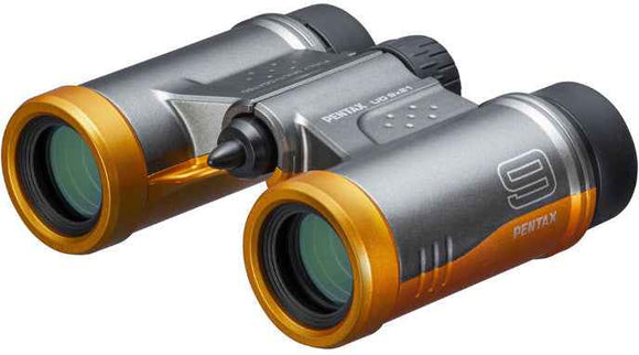 Pentax binoculars UD 9x21, grey/orange