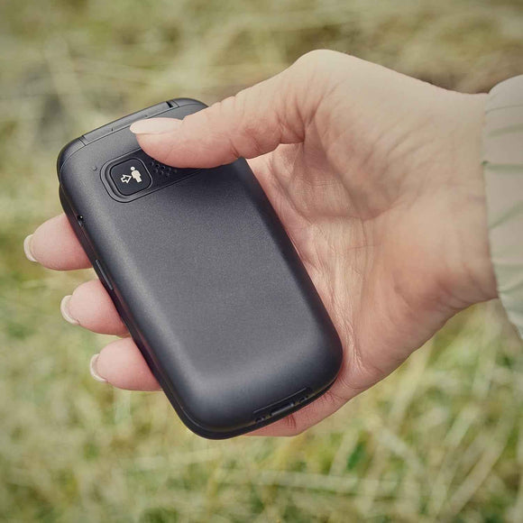 Telefon komórkowy KX-TU550 4G dla seniora niebieski