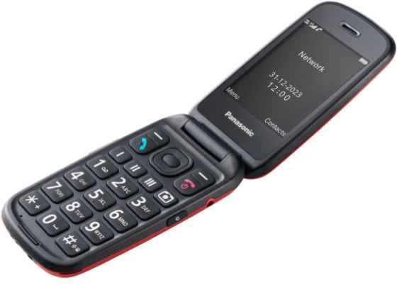 Telefon komórkowy dla seniora KX-TU550 4G czerwony