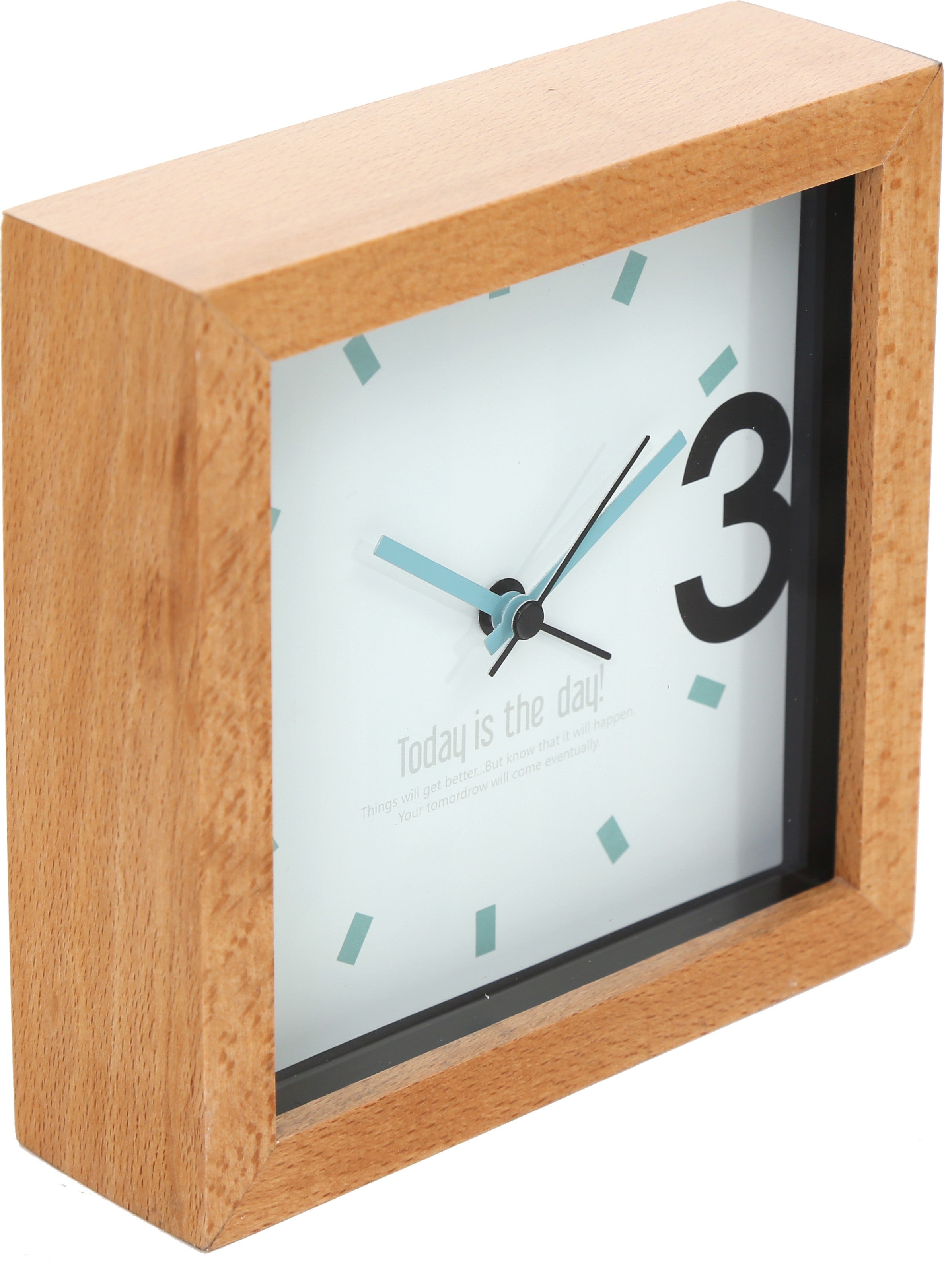 Réveil platinet avril en bois 43623