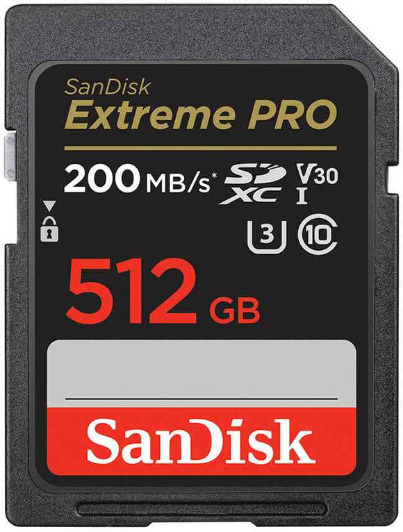 Atmiņas karte SanDisk Extreme PRO 512GB SDXC